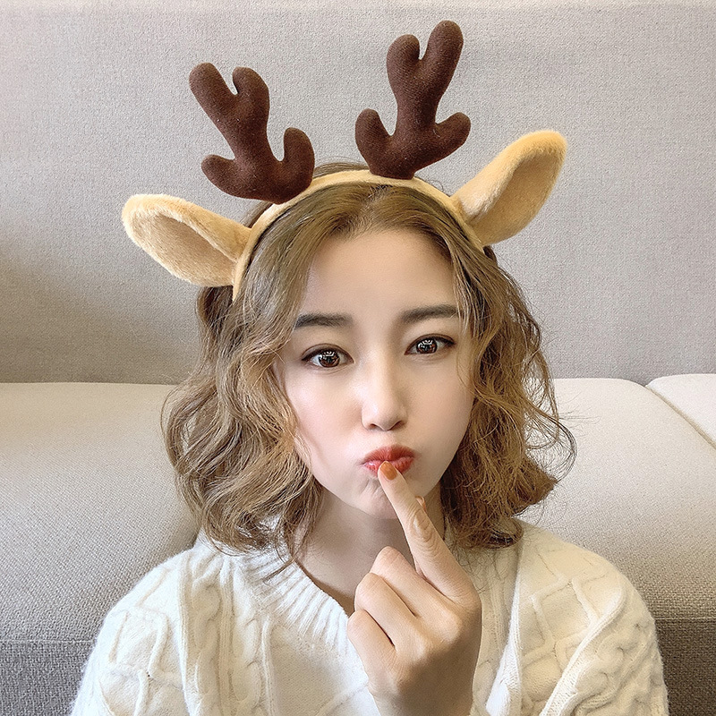 节小鹿发卡仙发夹鹿角发箍头箍儿童女童麋鹿发饰成人头饰品