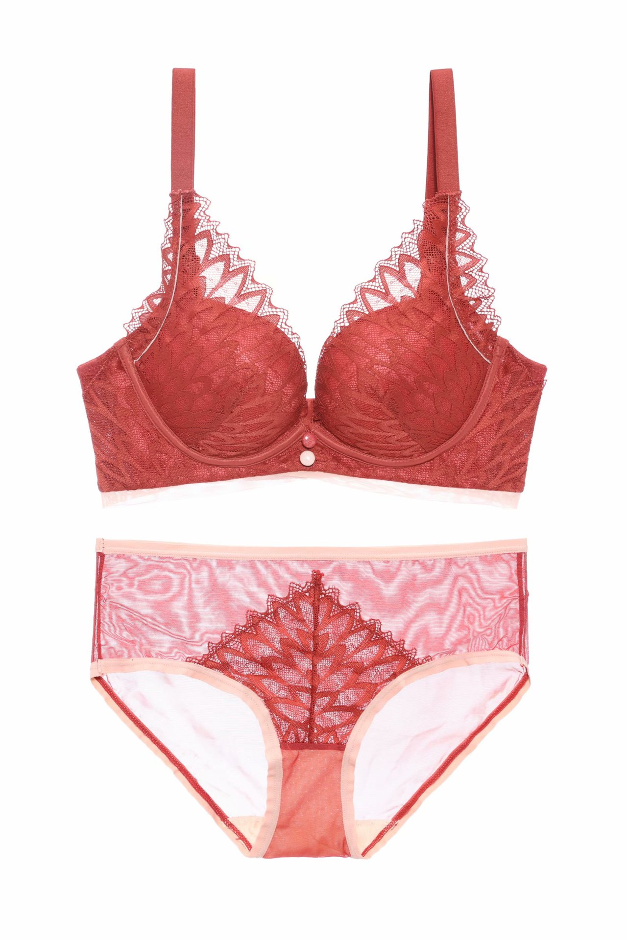 2020维妮芳3688性感蕾丝文胸无钢圈 聚拢无痕上薄下厚女士内衣罩