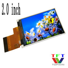 2.0寸全彩色ips点阵屏240x320液晶显示屏TFT-LCD拓微topwin窄边框