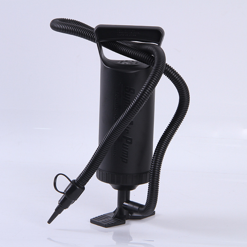 外贸热销家用小型手动打气筒 便携式手动充气泵 三气嘴手压打气筒