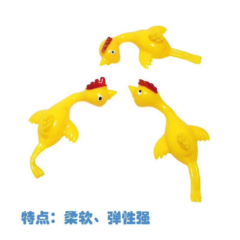 Factory Direct Sales Catapult Turkey Hot Sale Turkey Catapult TPR Soft Rubber Catapult Toy Vent Trick Chicken Toy