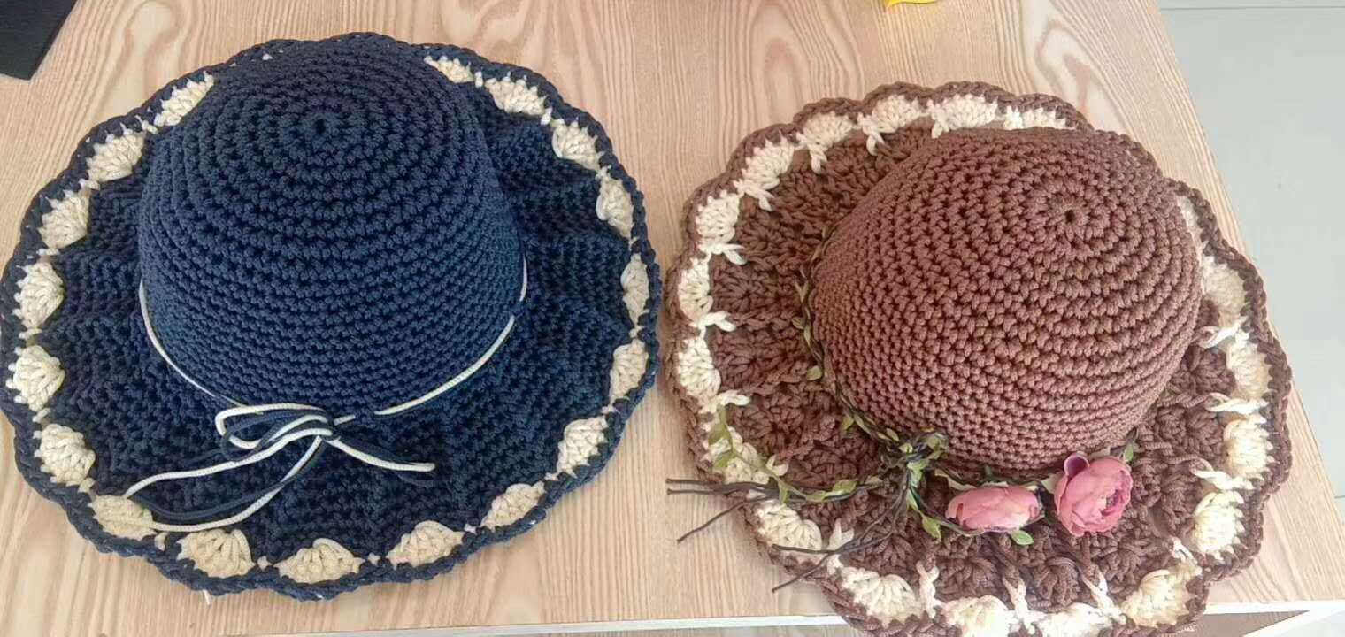 轻体冰丝线钩帽子的线钩包粗空心线亮丝线手工编织夏季遮阳帽子线