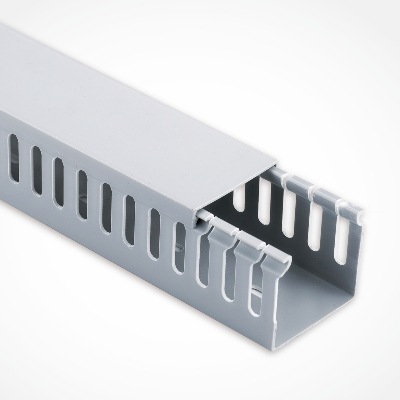 德力西电气宽线槽盖 银灰色 正料2米(1根/50)