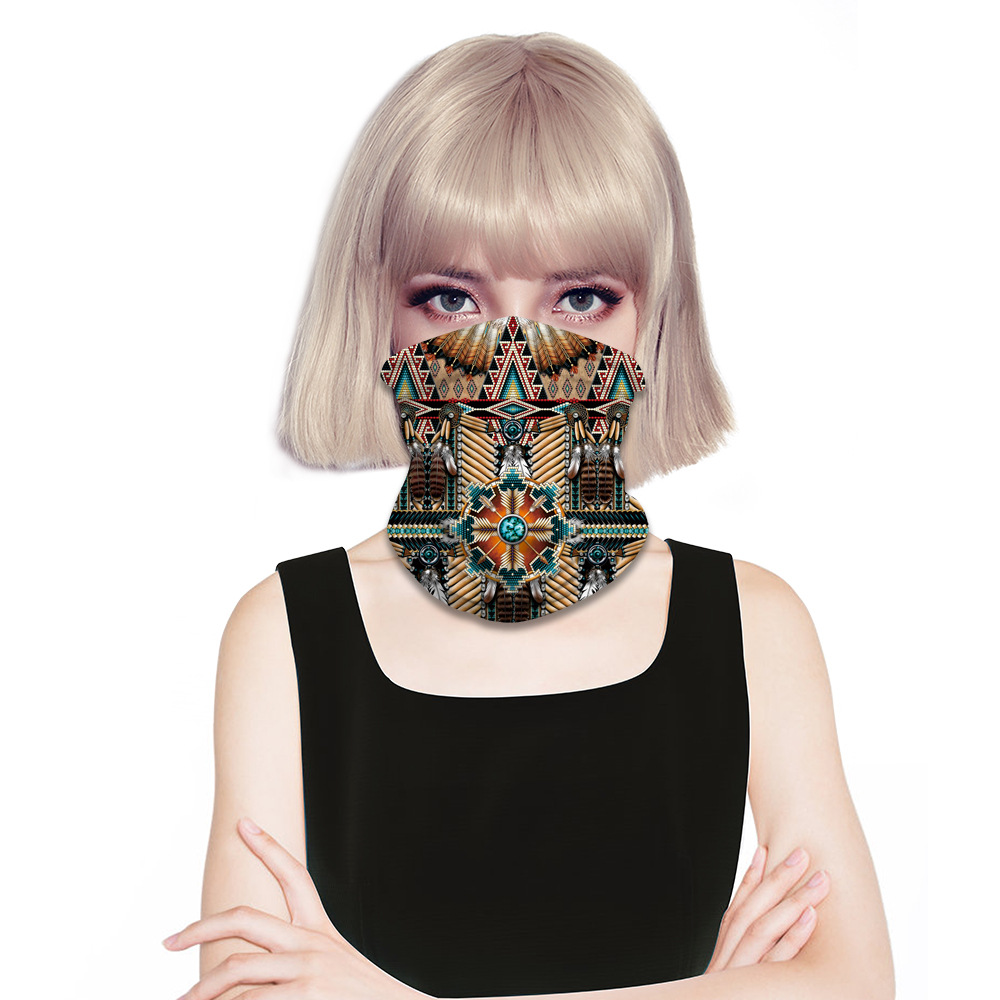 2020欧美速卖通亚马逊热卖男女百变头巾面罩颈巾防尘方巾来图定制