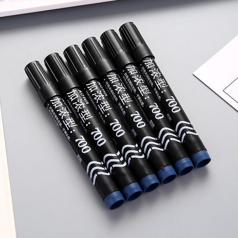 记号笔黑色粗头墨水工地防水油性彩色笔快递物流箱号麦克笔