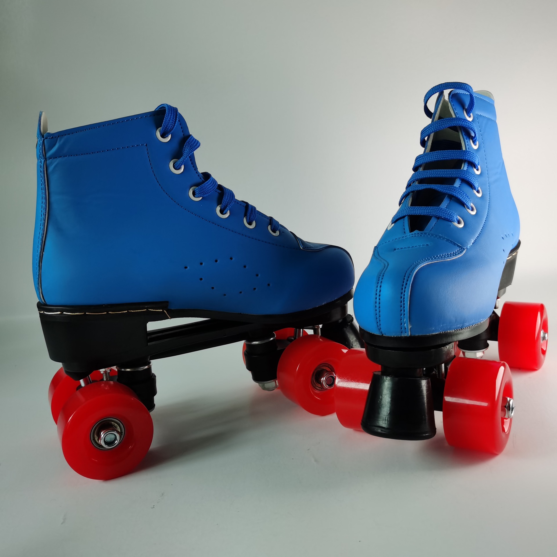 新款成人双排溜冰鞋旱冰鞋成年男女双排轮儿童双排轮滑鞋四轮闪光