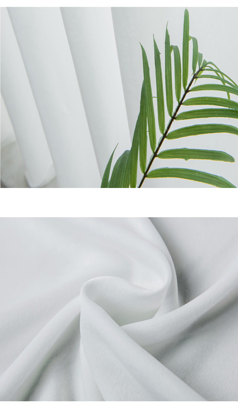 白纱窗帘纱帘透光不透人纱阳台遮光窗纱北欧简约飘窗白色布料白沙