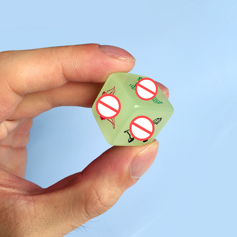 6面六面调情趣骰子 跨境姿势夜光性体位色子 夫妻情侣前戏性玩具