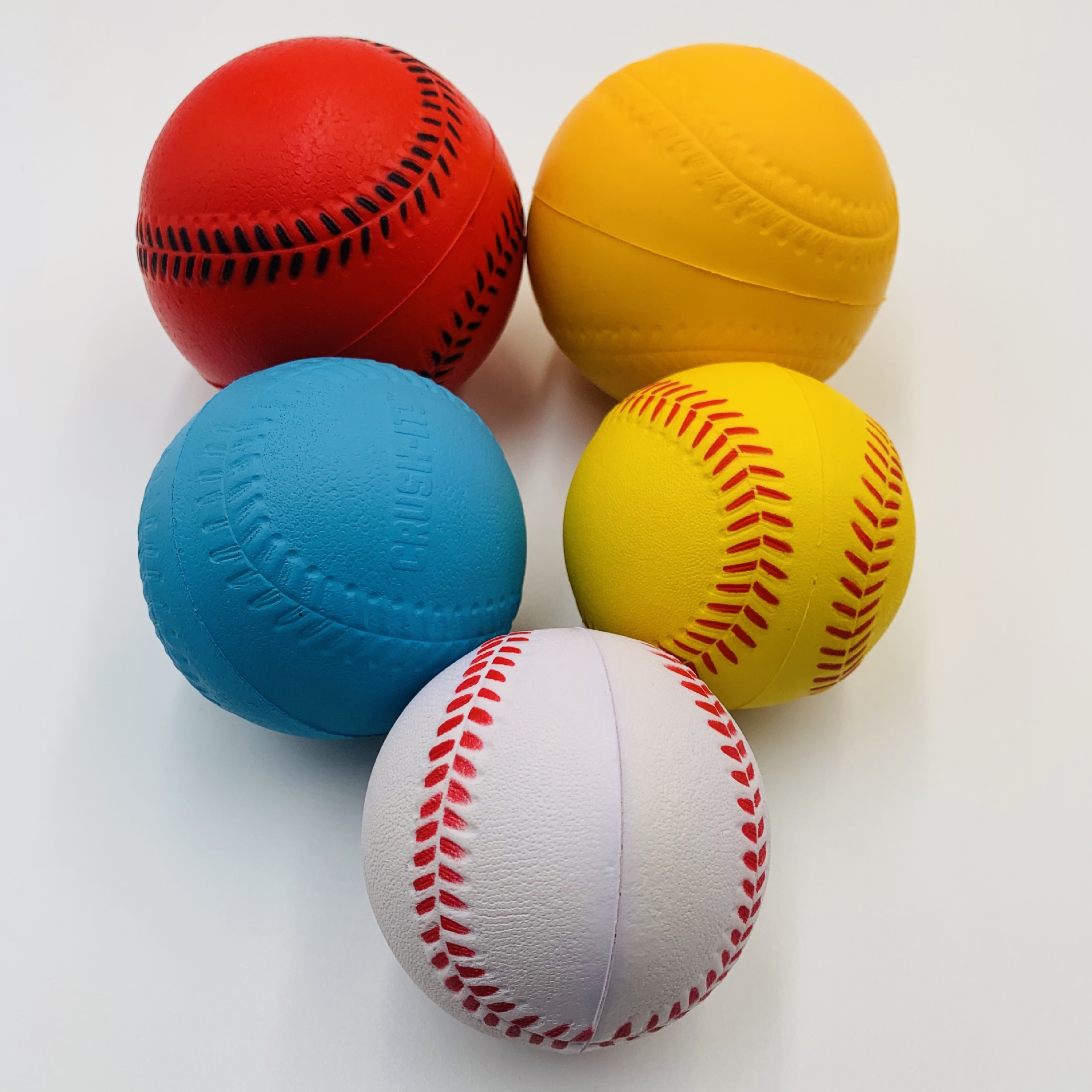 广东厂家定制pu儿童玩具美式棒球 发泡弹力球 学生软式玩具棒球