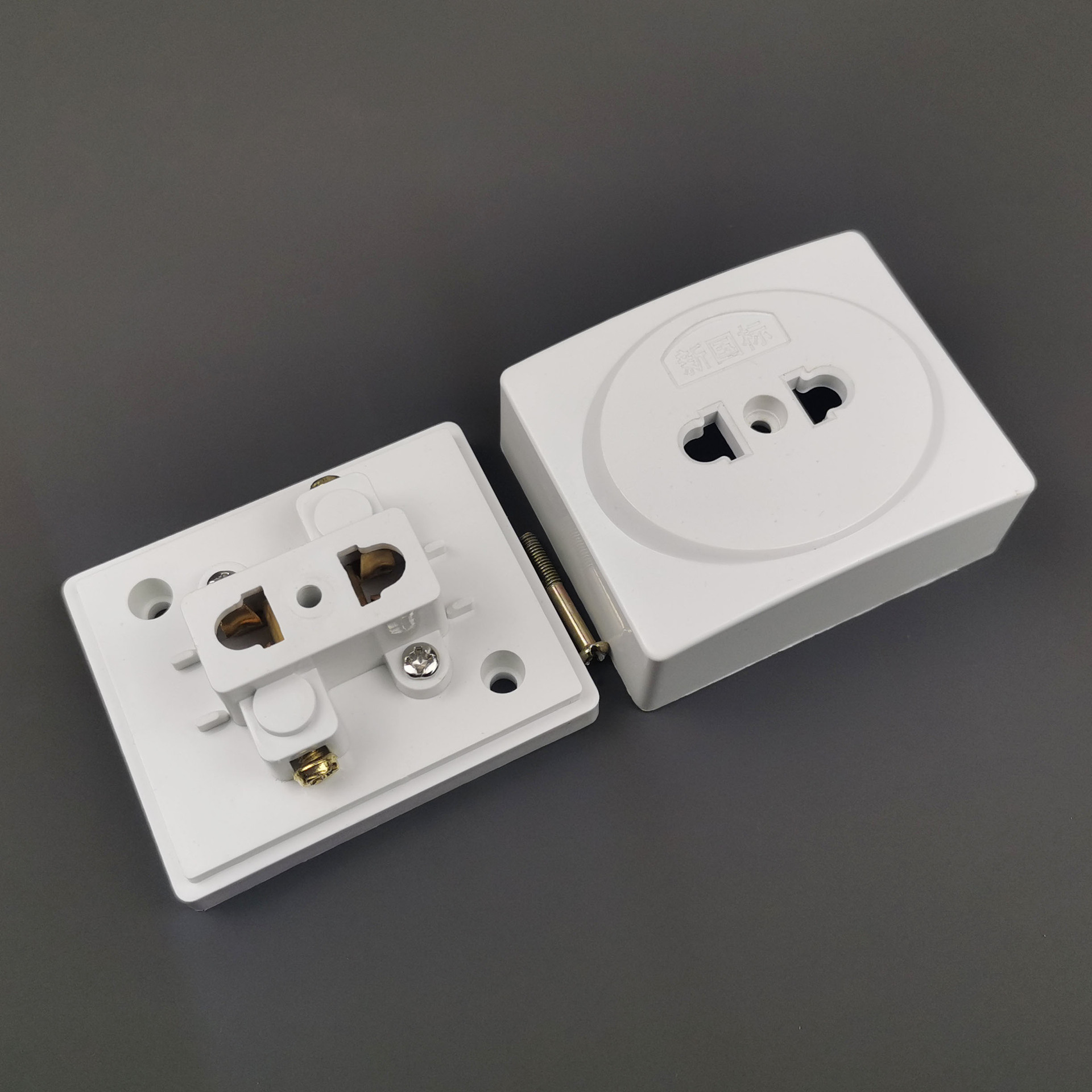 高质量墙壁两孔插座电箱专用二孔插座16a暗箱插座家
