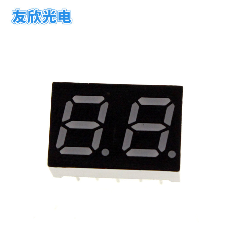 led数码管2位圆形数码显示管显示器0.