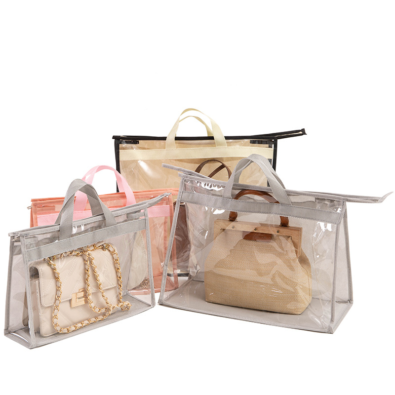 Bag Storage Bag Wardrobe Hanging Pvc Storage Bag Transparent and Dustproof Moisture-Proof Breathable Hanging Bag Leather Bag Protective Bag