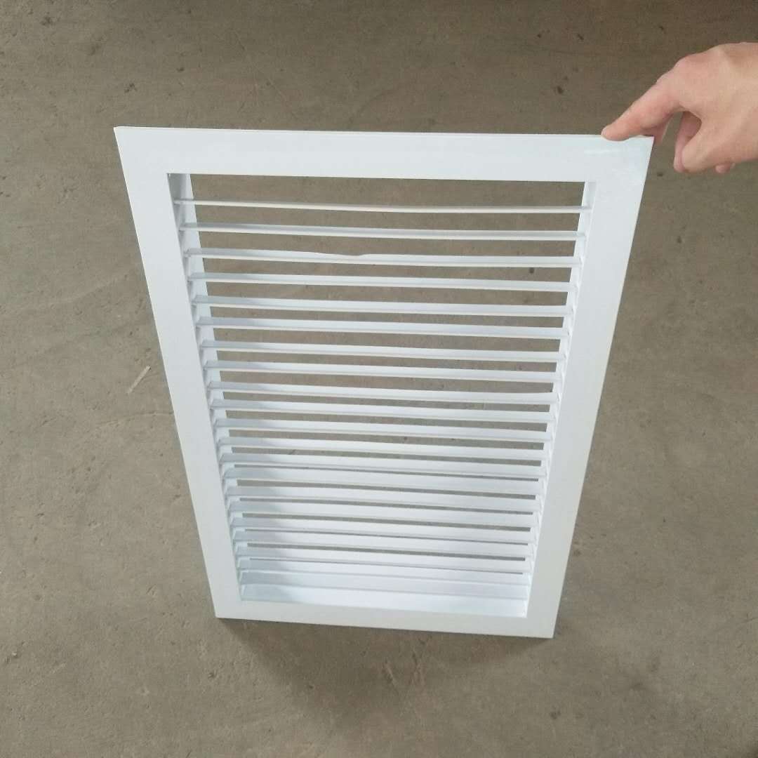 直销铝合金送风口 方形400*400的单层百叶风口 铝合金通风口