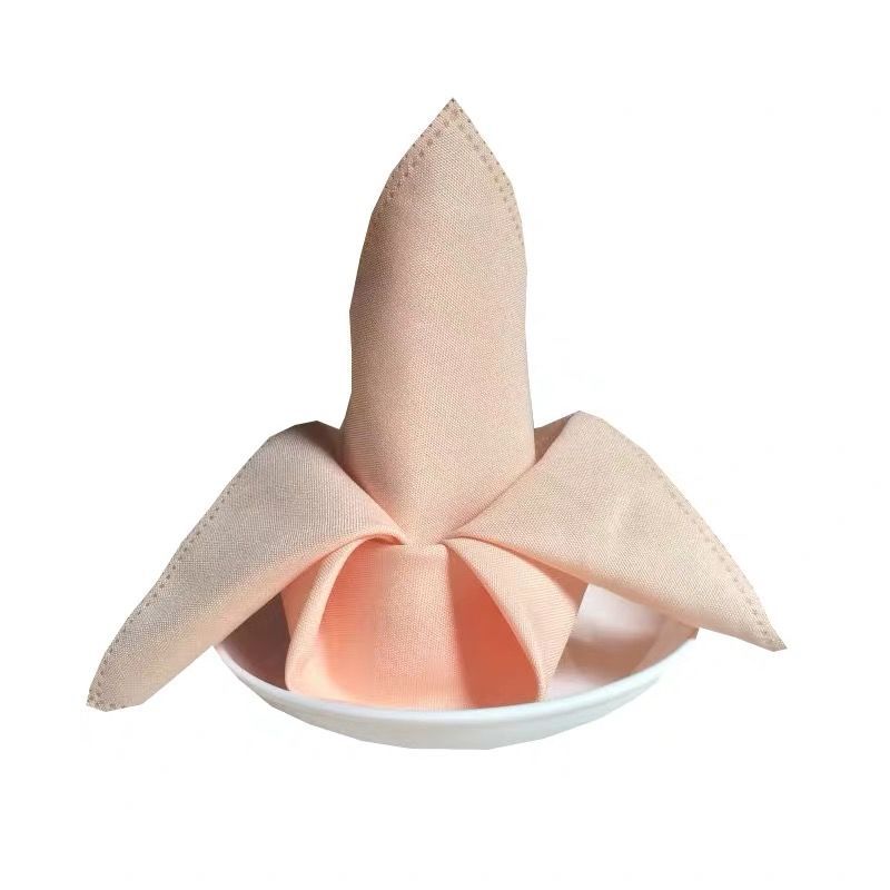 餐巾布口布纯色多色酒店西餐厅折花口布擦杯布定做批发不掉毛