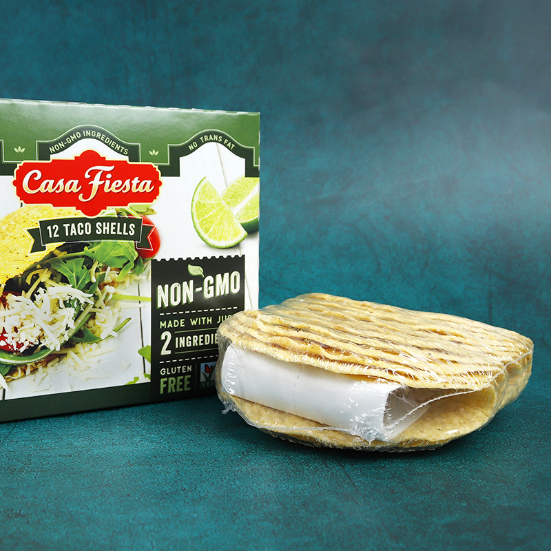 卡萨墨西哥玉米面卷12片taco shells u型脆饼 玉米饼125g美国进口