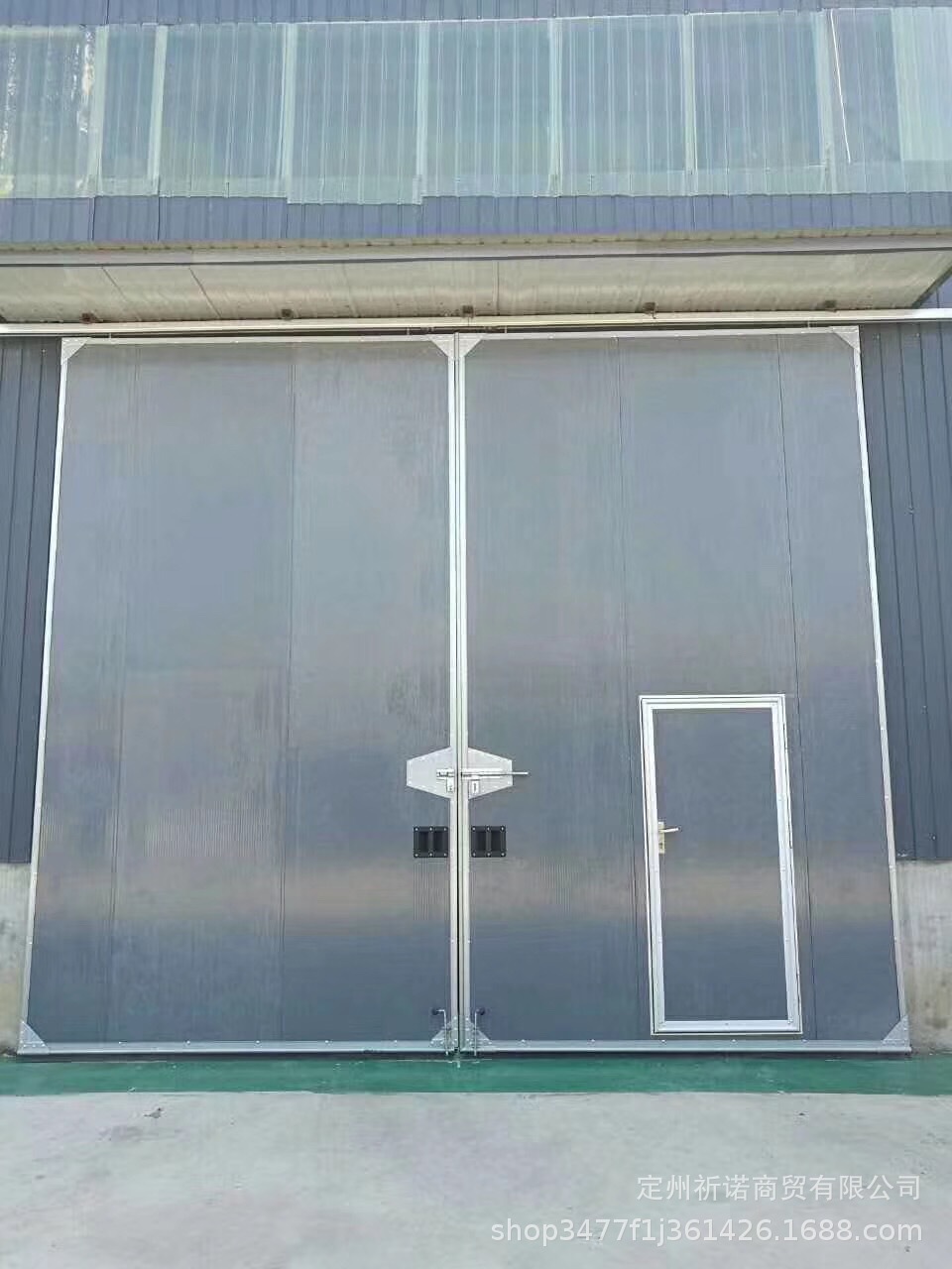 超大平移门工厂电动造船厂车间大型电动彩钢板厂房重型工业门成品