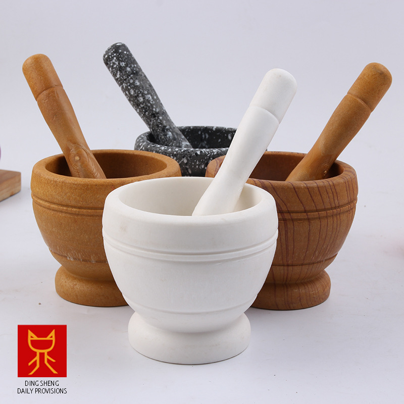 pp蒜臼加厚捣蒜器 手动打碎压蒜工具捣蒜臼家用蒜窑子研磨器 捣泥