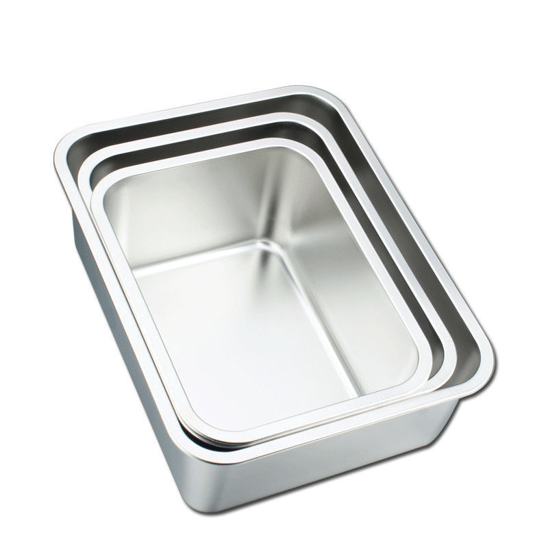 不锈钢商用炸锅长方形油炸锅关东煮摆摊小吃串串锅电炸炉方盆20深