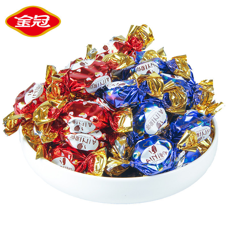 金冠爱你夹心太妃糖2500g散装夹心奶糖批发结婚婚庆喜糖招待糖果