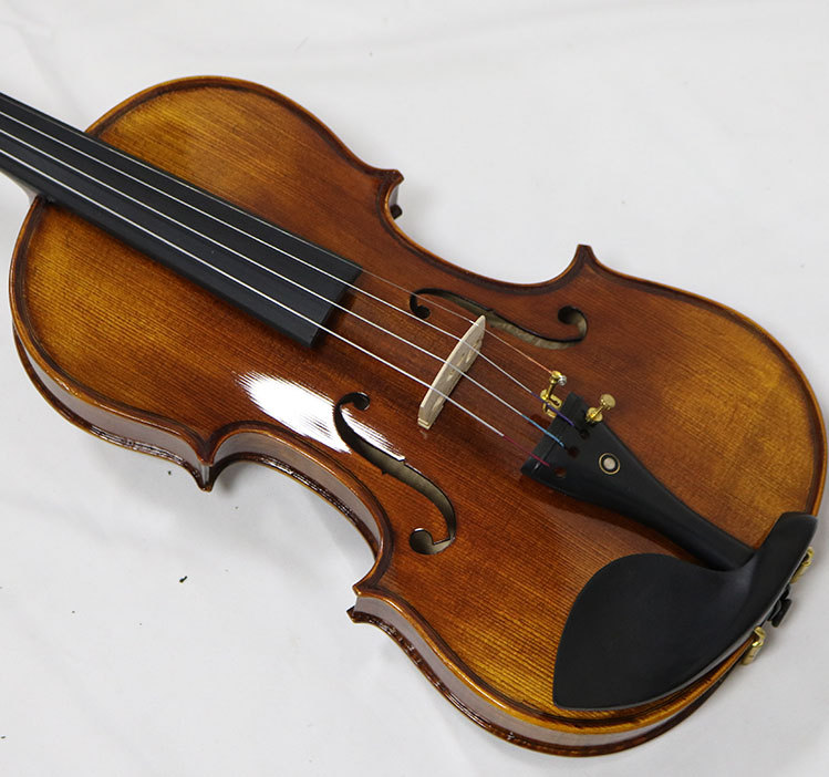 小提琴初学者儿童专业级纯手工考级成人进口欧料成年实木演奏级44