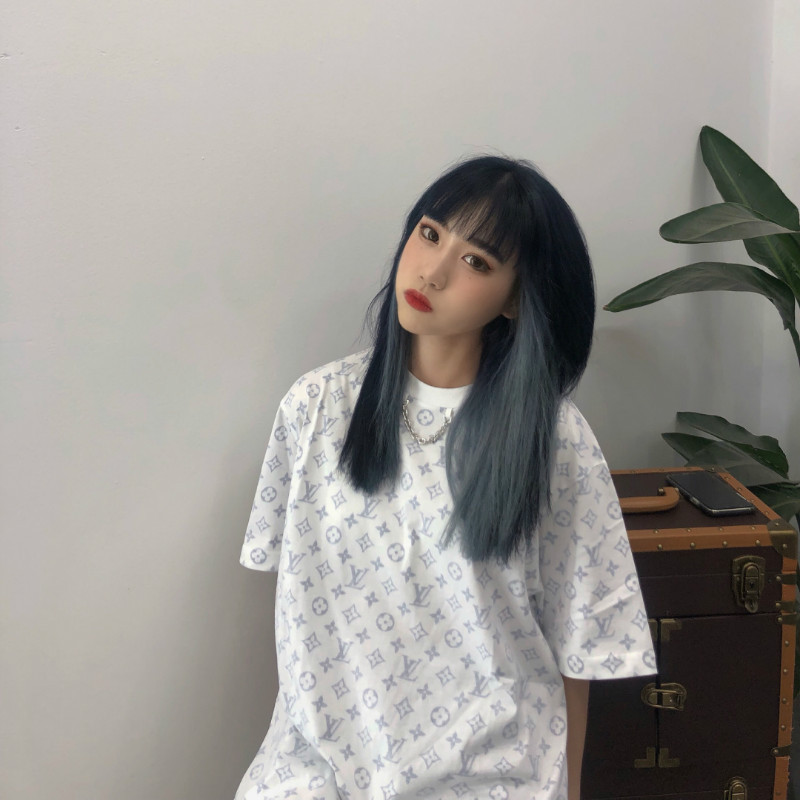 彩色假发片女长发挑染渐变隐形透气自然一片式直发接发条束挂耳染