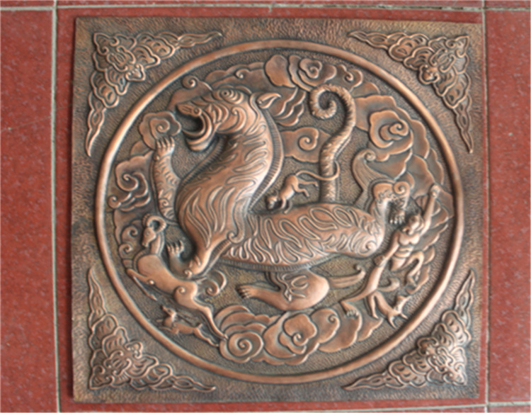 龙浮雕柱子 青铜柱子 螃蟹铜浮雕 景观铜浮雕 九龙壁铜浮雕
