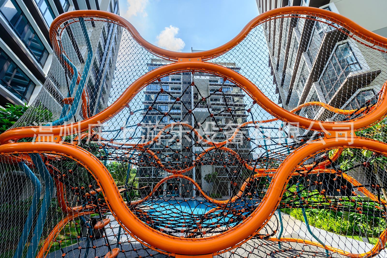 儿童户外攀爬网定制大型拓展多功能爬网攀岩攀爬架户外游乐设备