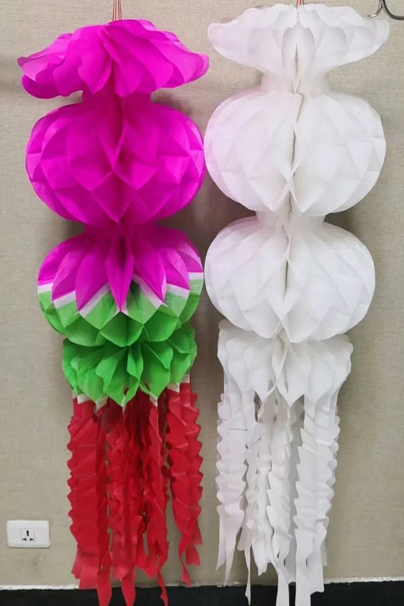 厂家直销殡葬用清明吊清明飘清明灯笼清明幡清明拉花祭祖上坟挂青