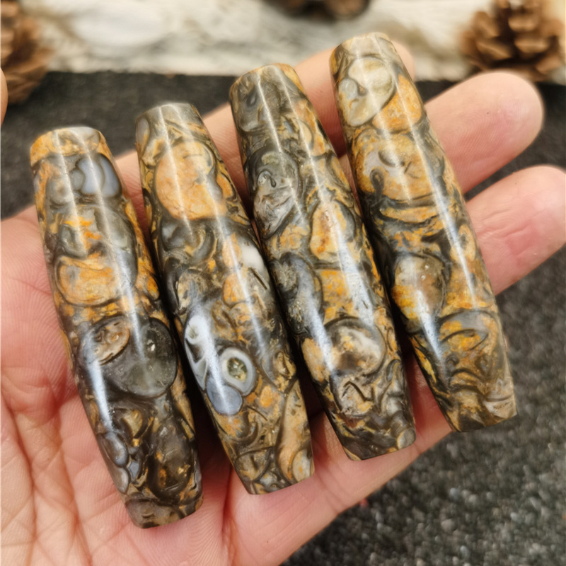 藏式天珠九眼高油马蹄纹天珠饰品配饰-阿里巴巴