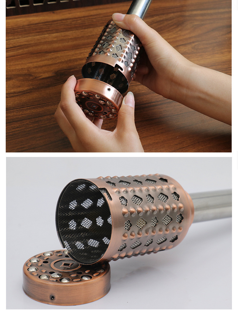 铜灸棒艾灸棒铜棒古铜色随身灸铜温灸棒艾条棒艾条温灸棒艾灸铜棒