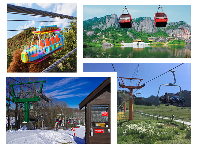 户外山地新款游乐设施 吊椅式索道 缆车设备订制 金博品牌jby193