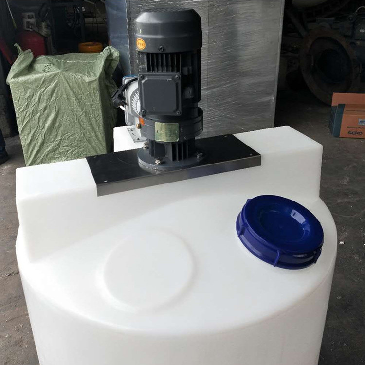 加药搅拌桶白色100lpe材质搅拌机加厚水处理自动控制耐酸碱加药桶