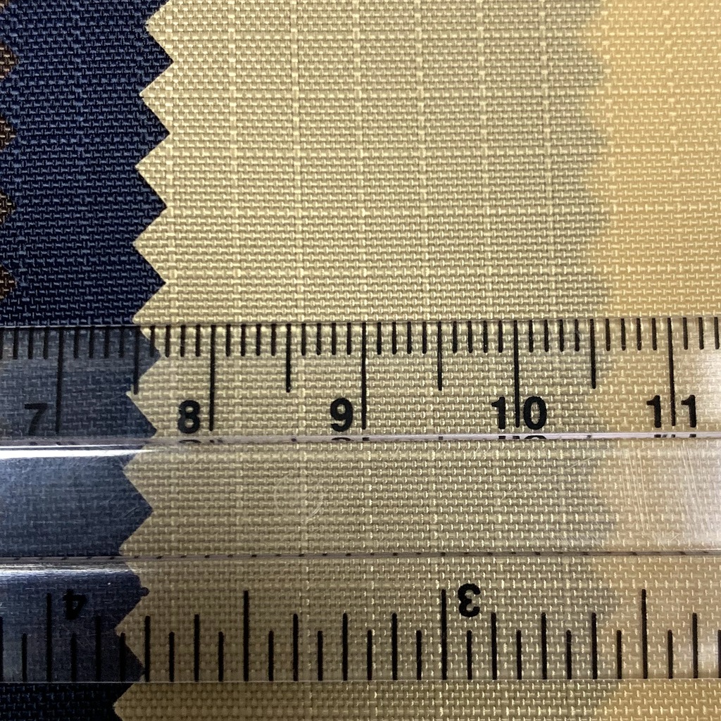 经典款现货防泼水三分格加厚210d涤纶长丝4毫米正方形格子面料