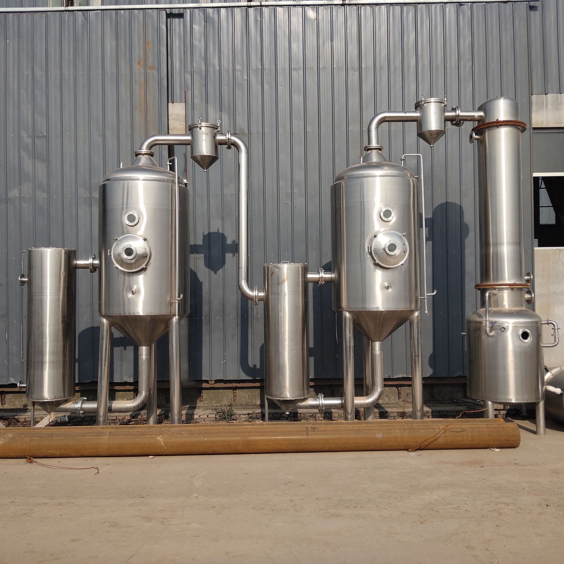 【蒸发器】浓缩结晶废水真空蒸发器 降膜强制内循环蒸发器