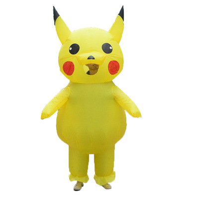 万圣节表演卡通玩偶充气服装动物舞台气氛表演道具皮卡丘充气服