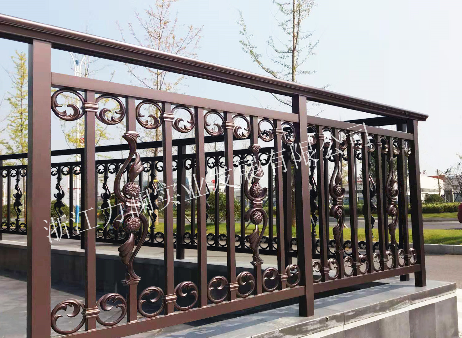 丽水阳台铝合金护栏 窗台铝艺护栏 飘窗防护栏杆【不生锈】