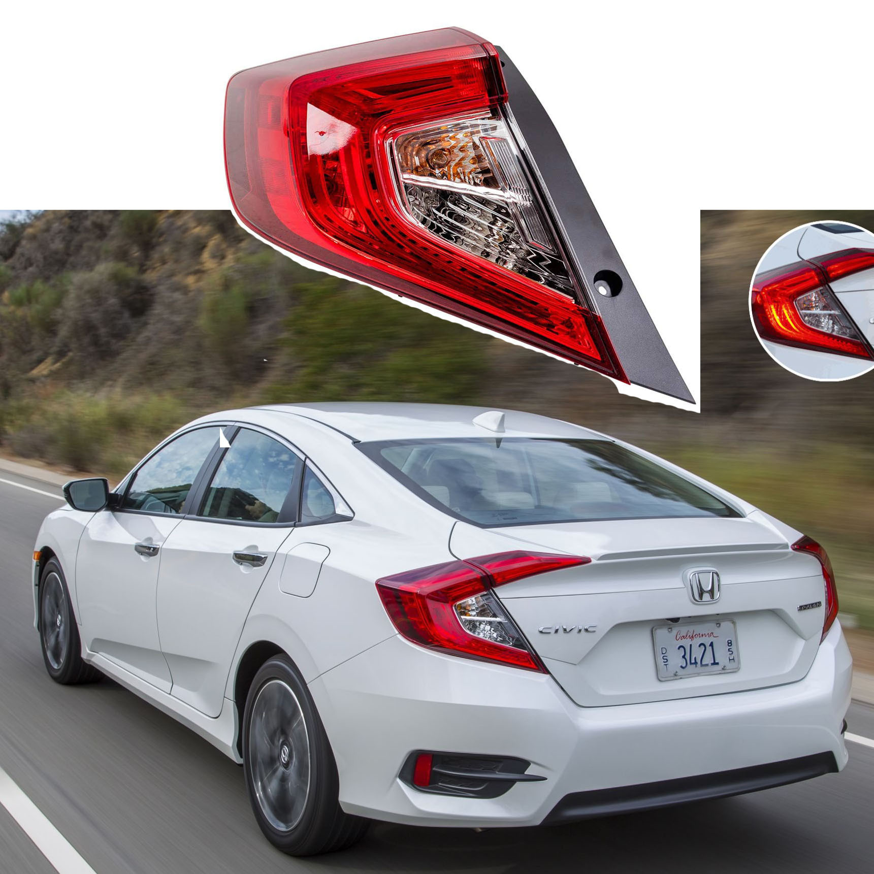 33550tbaa01适用于本田civic20162020汽车后尾灯转角灯