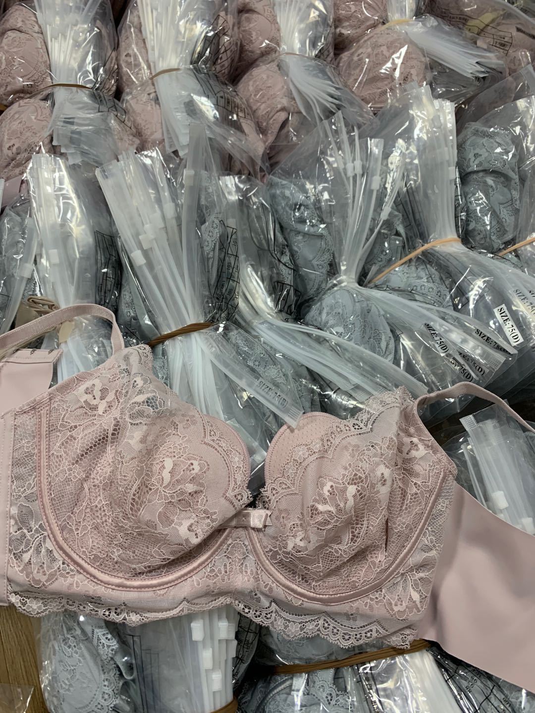 佛山盐步高端水晶杯记忆钢圈文胸 上托舒适聚拢调整型收副乳内衣