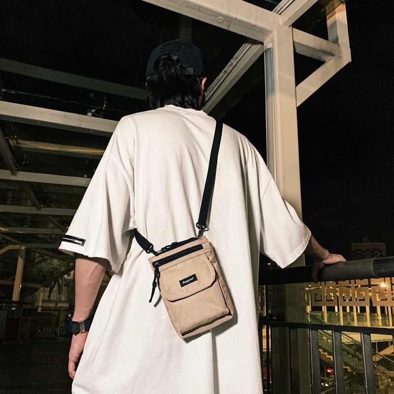 Small Shoulder Bag Men's Fashion Brand Japanese Leisure Boys Shoulder Bag Mini Small Bag Women's Mobile Phone Bag Men's Messenger Bag