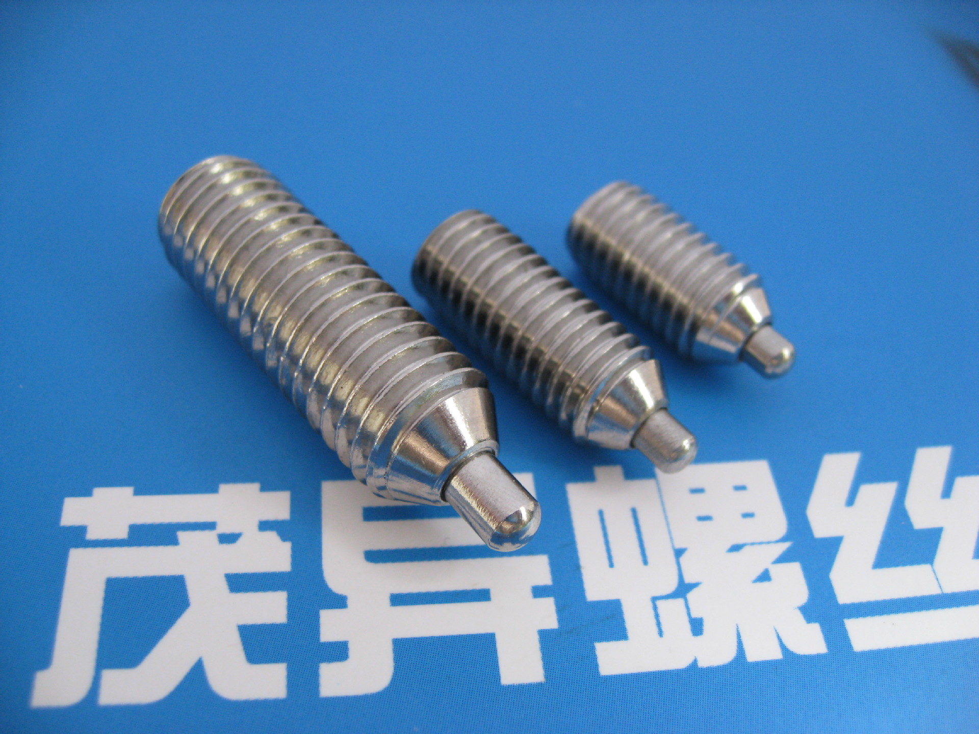 不锈钢主体型长圆柱端弹簧柱塞凸销