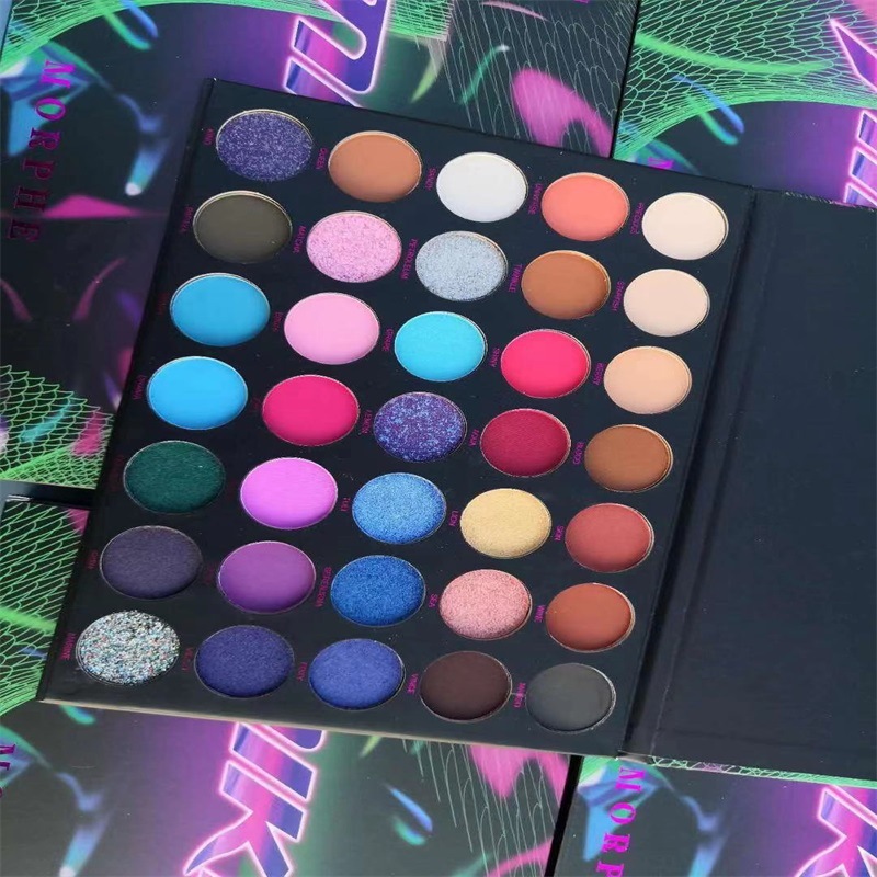 新款外贸墨菲35色眼影 珠光哑光35色眼影盘现货