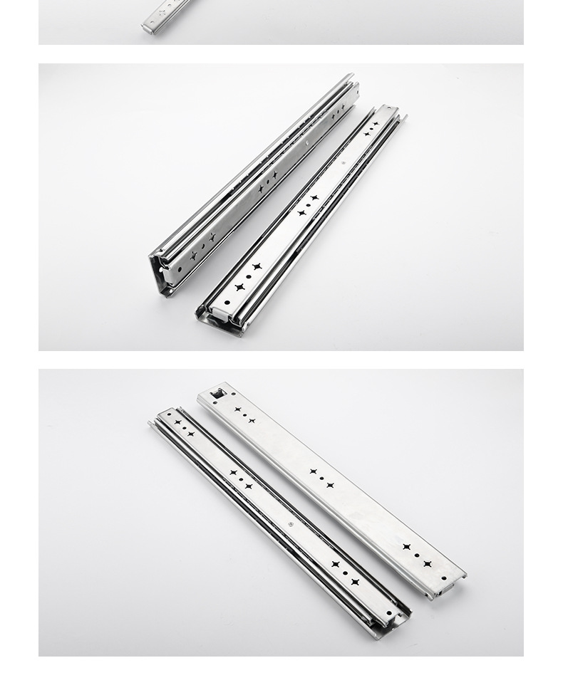 重型滑轨 53宽带锁三节自锁滑道加厚承重房车工业导轨 厂家批发