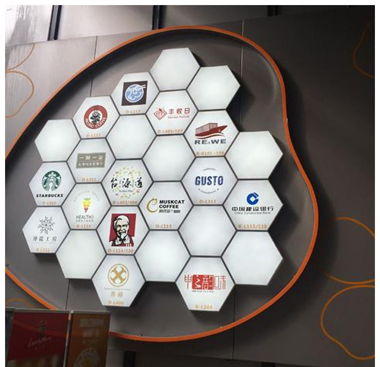 景跃供应六边形卡布灯箱圆形卡布灯箱软膜天花超薄灯箱批发