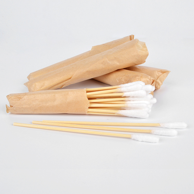 一次性棉签100支装医用纸包装采耳单头棉签 一次性棉棒