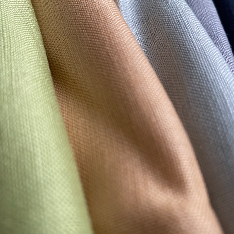 亚麻人棉交织面料 亚麻粘交织 麻棉服装布料 棉麻布 衬衫厂家直销