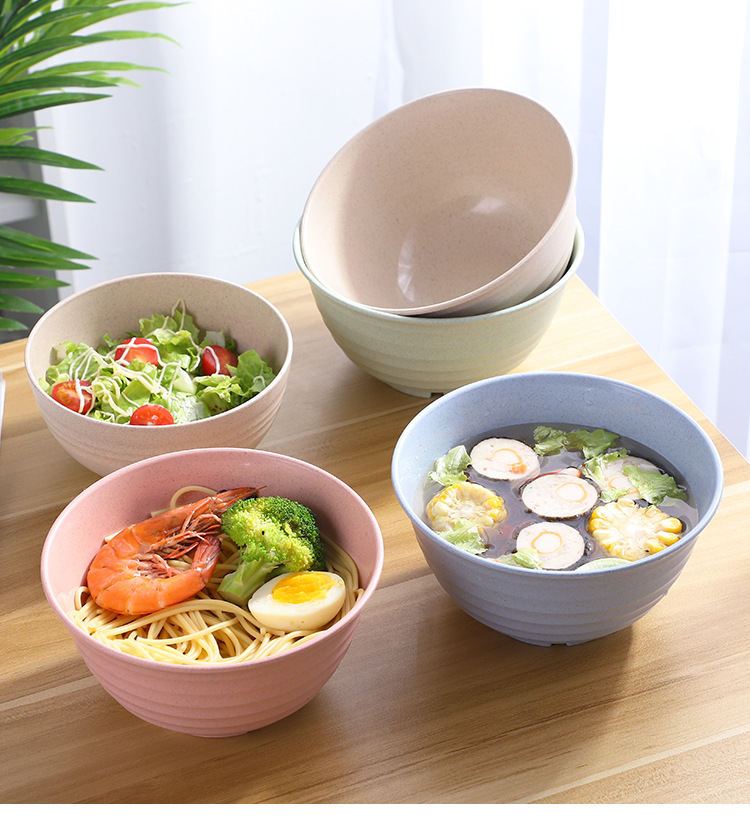 麦趣味小麦创意泡面碗家用米饭碗 新款大中小公碗汤碗拉面碗餐具