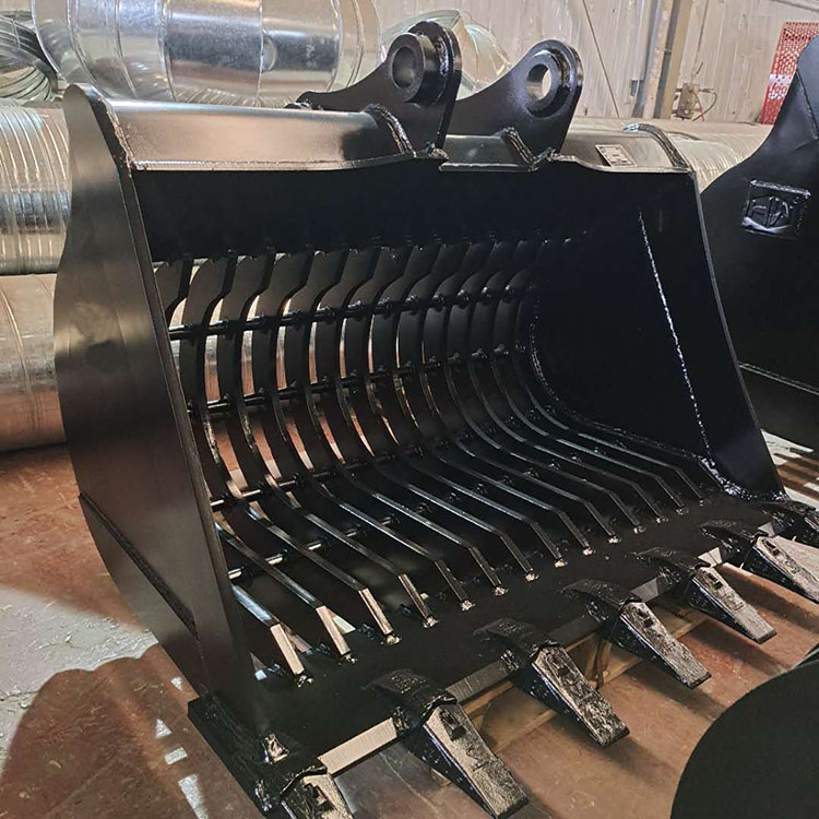 日立挖掘机筛石头漏斗 订做网格栅格斗 供应5-30吨网格斗漏斗