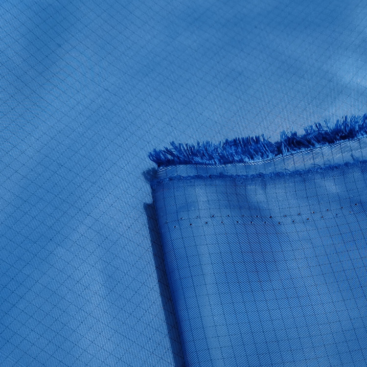 防尘车间防护服隔离衣面料 75d防静电布料厂家直销涤纶导电布