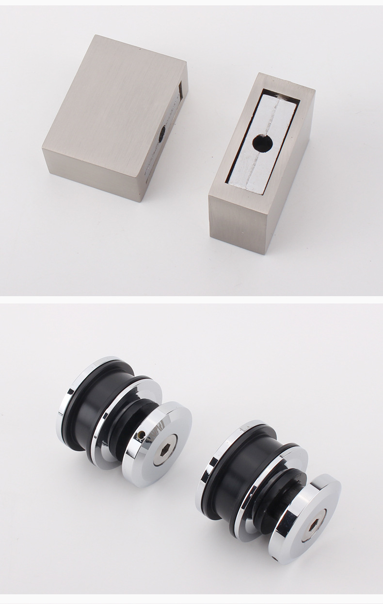 酒店浴室玻璃门吊轮滑轮移门轮不锈钢锌合金静音移门吊轮浴室推拉