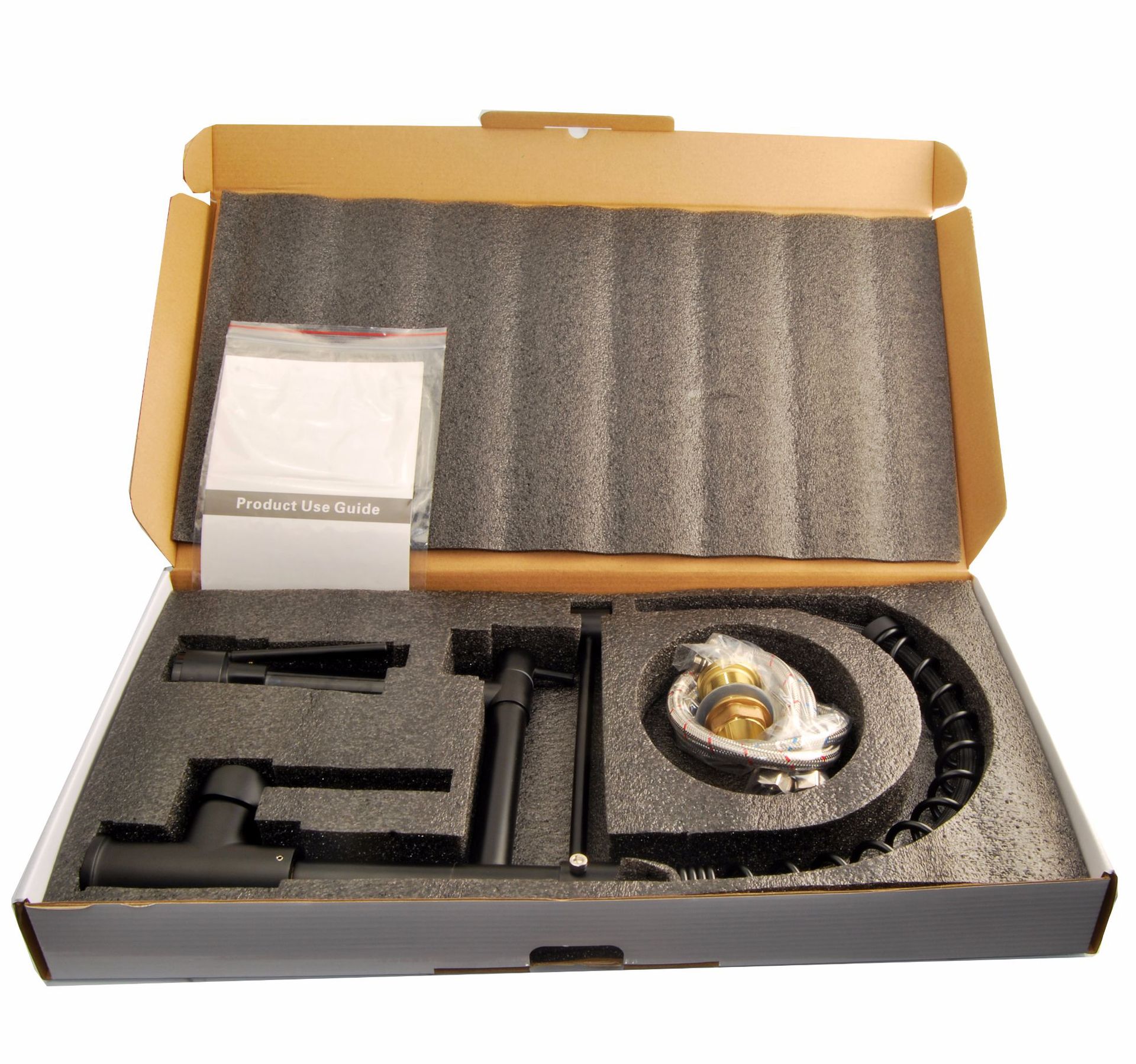 跨境供应 黑色厨房抽拉水龙头 360度旋转冷热弹簧菜盆水龙头